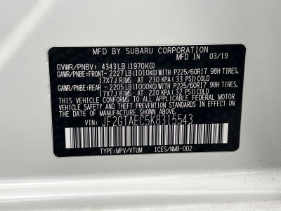 2019 Subaru Crosstrek 2.0i Premium