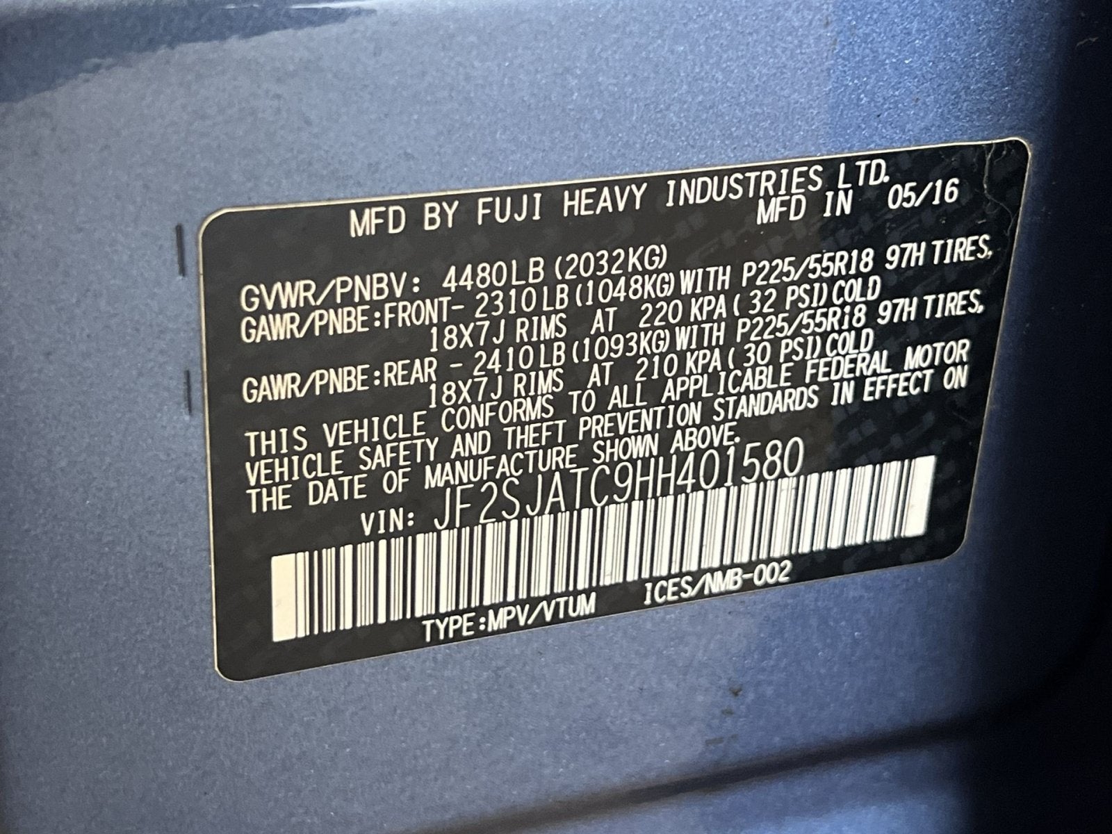 2017 Subaru Forester 2.5i Touring
