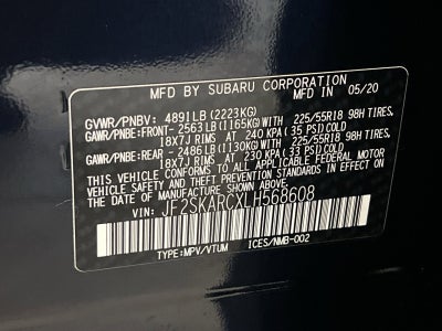 2020 Subaru Forester Sport