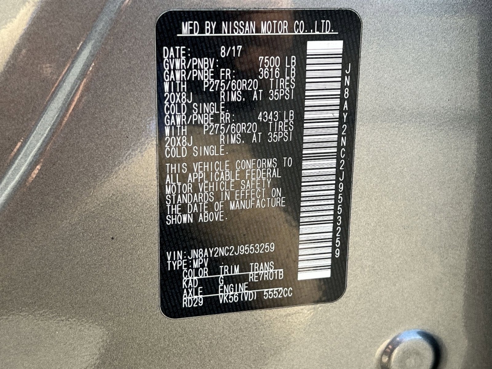 2018 Nissan Armada Platinum