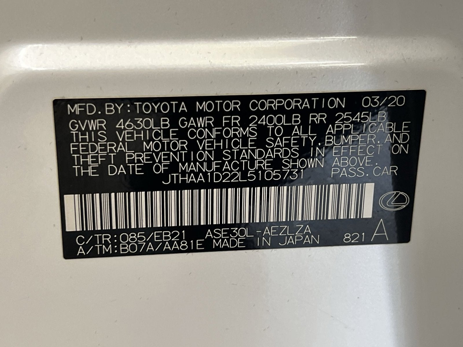 2020 Lexus IS 300