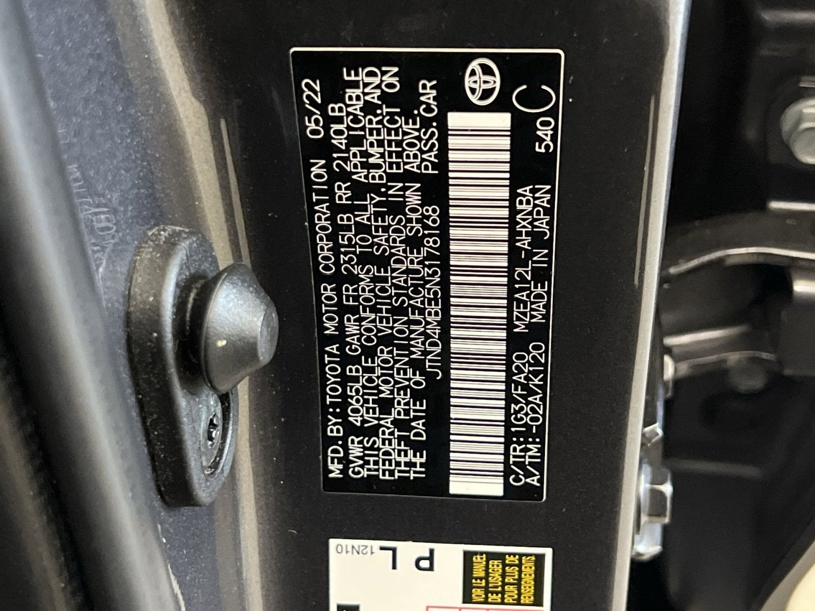 2022 Toyota Corolla Hatchback SE