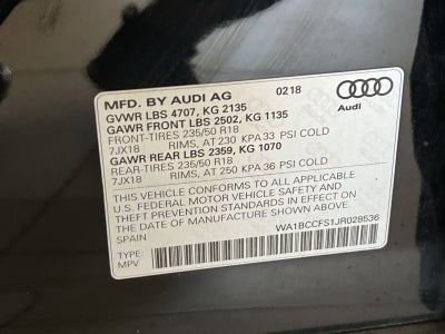 2018 Audi Q3 2.0T Premium