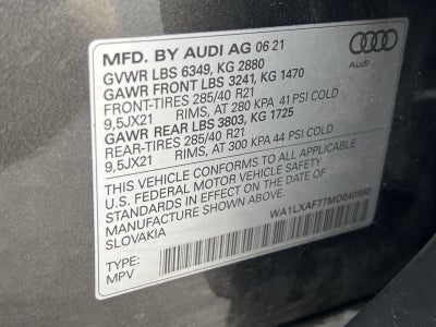 2021 Audi Q7 55 Premium Plus