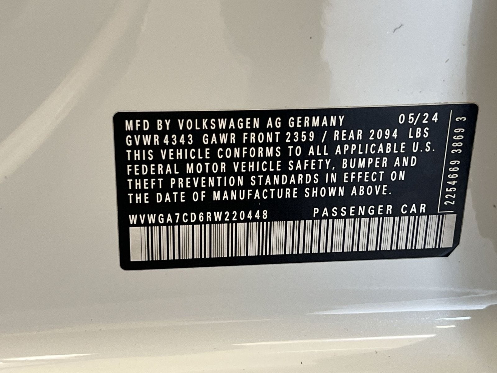 2024 Volkswagen Golf GTI 2.0T S