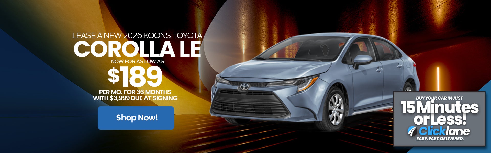 2026 Toyota Corolla Lease Offer