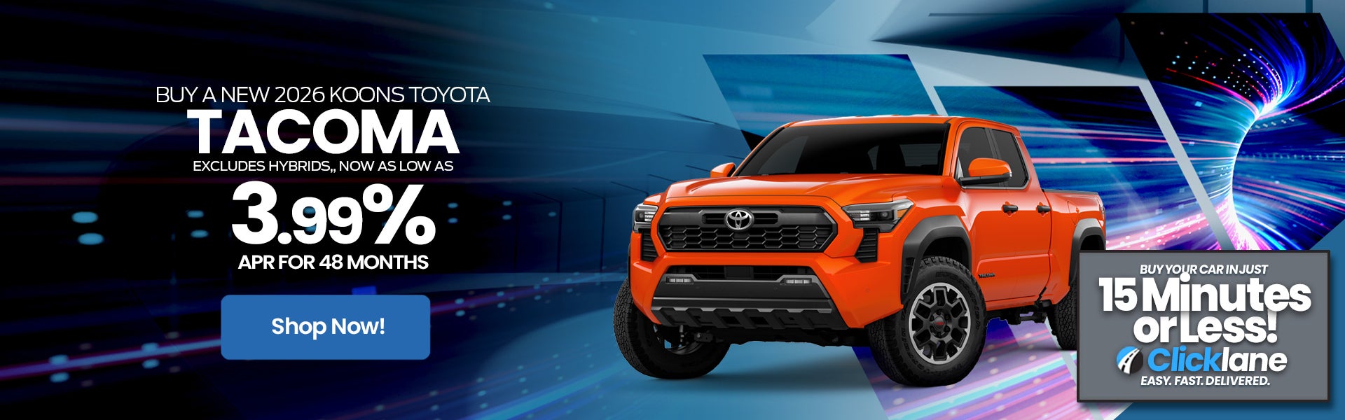 2026 Toyota Tacoma Lease Offer