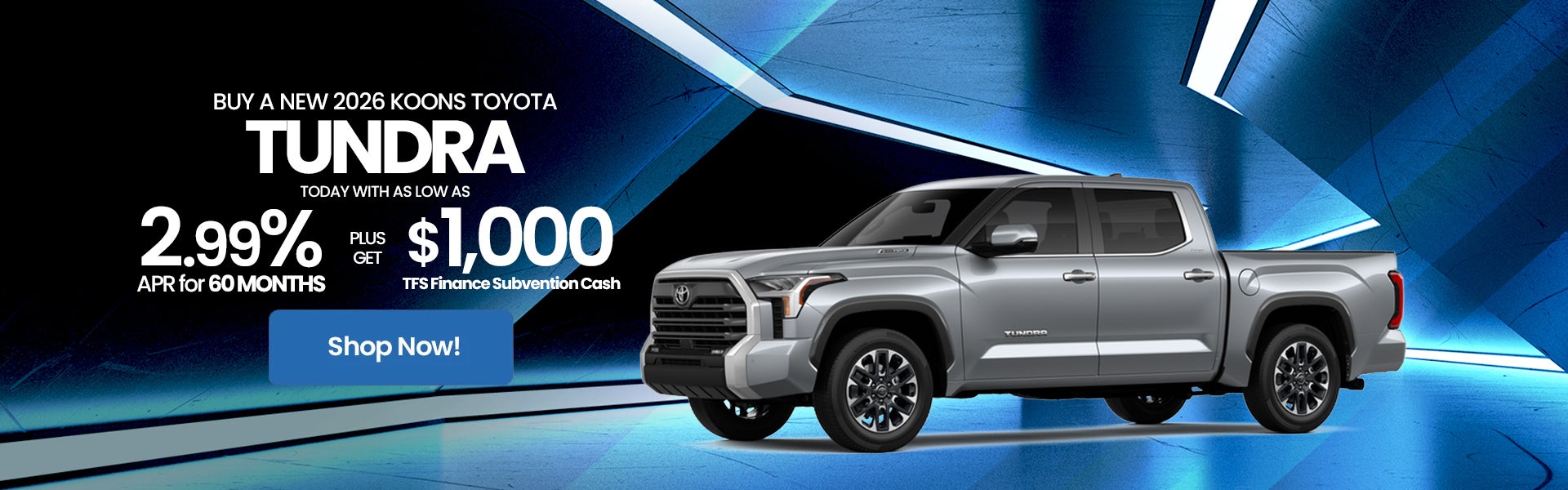 2026 Toyota Tundra APR Offer