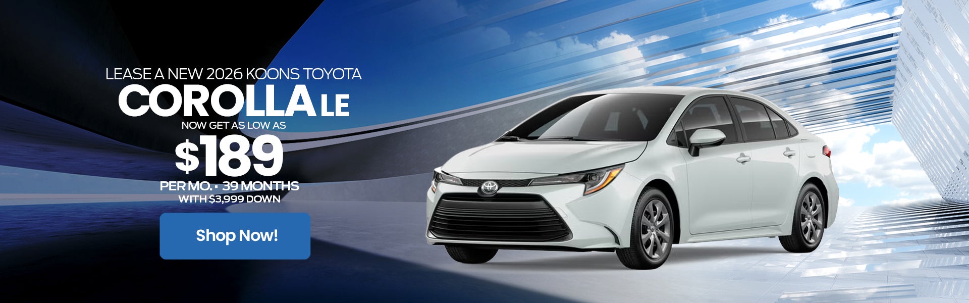 2026 Toyota Corolla Lease Offer