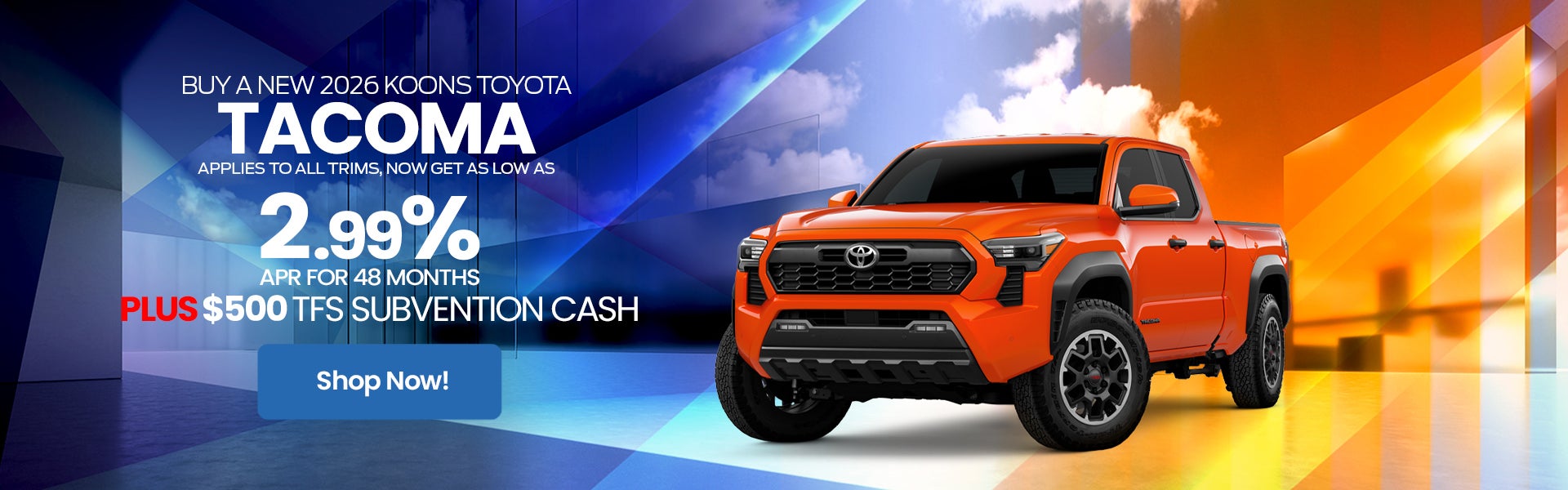 2026 Toyota Tacoma APR Offer